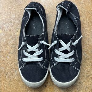 Madden Girl Black and White Sneakers